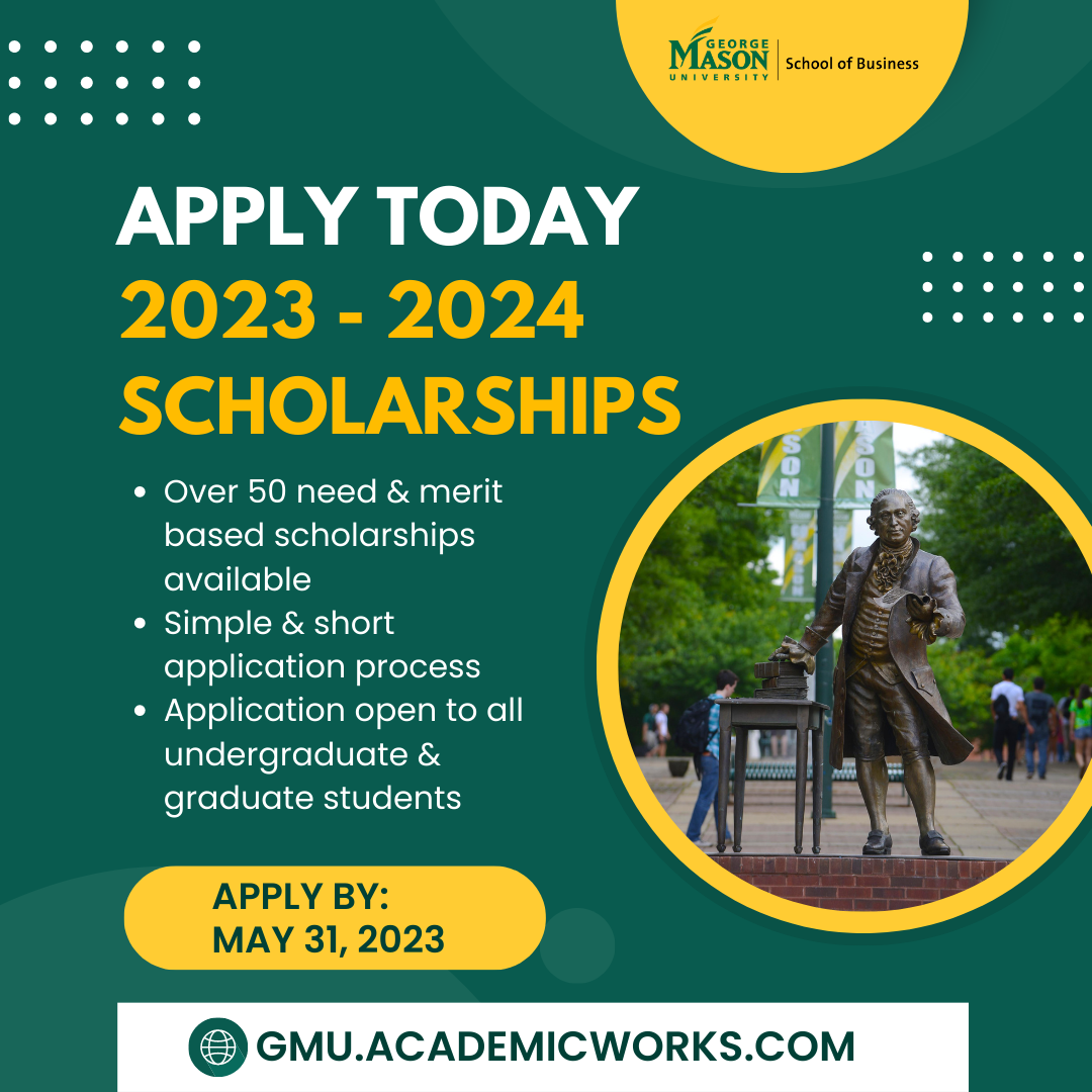 Don't miss out! Apply TODAY for School of Business Scholarships